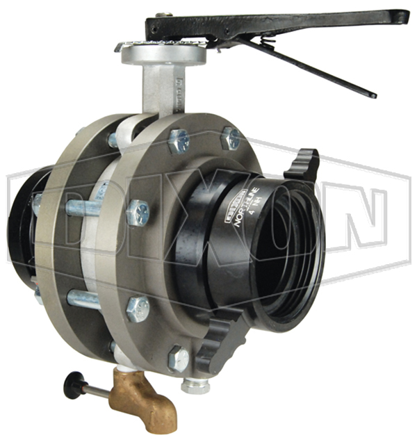 Aluminum Storz x Female Swivel Butterfly Valve